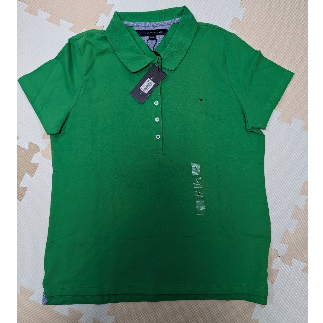 トミーフィルフィガー　ポロシャツ　緑　Lサイズ　グリーン　新品未使用　半袖 | フリマアプリ ラクマ