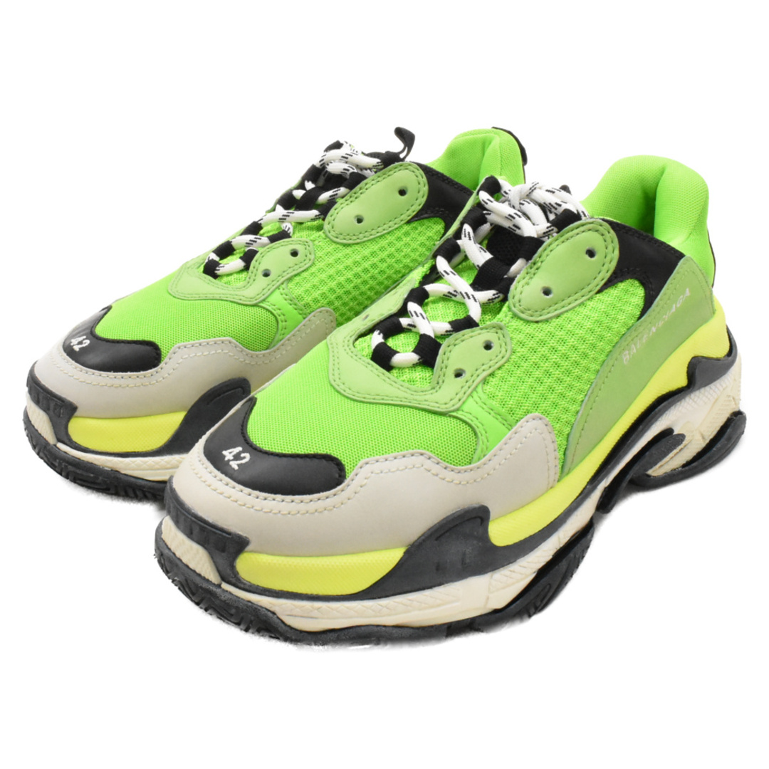 Balenciaga(バレンシアガ)のBALENCIAGA バレンシアガ TRIPLE S TRAINERS トリプルエス トレーナー ローカットスニーカー グリーン 541623 メンズの靴/シューズ(スニーカー)の商品写真