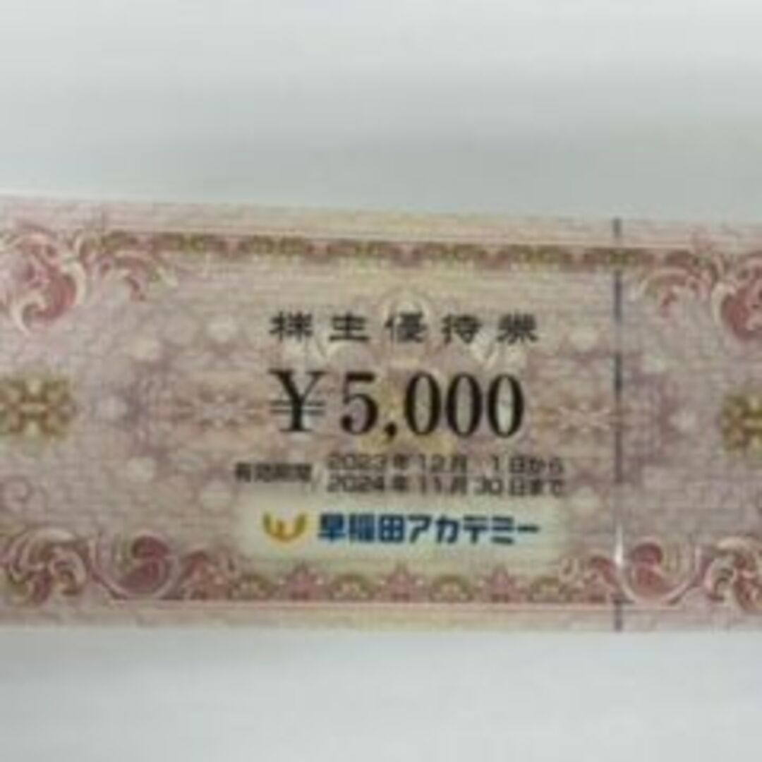 早稲田アカデミー　株主優待 10,000円分