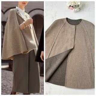 フォクシー(FOXEY)の新作美品　定価38万円　FOXEY フォクシー  カシミヤ   ケープ　コート(その他)