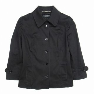 ドルチェアンドガッバーナ(DOLCE&GABBANA)の美品 ドルチェ&ガッバーナ コットン ツイルクロス ステンカラージャケット(その他)