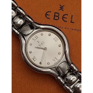 EBEL エベル ベルーガミニ 希少 美品 8Pダイヤ レディースクォーツ 箱付(腕時計)