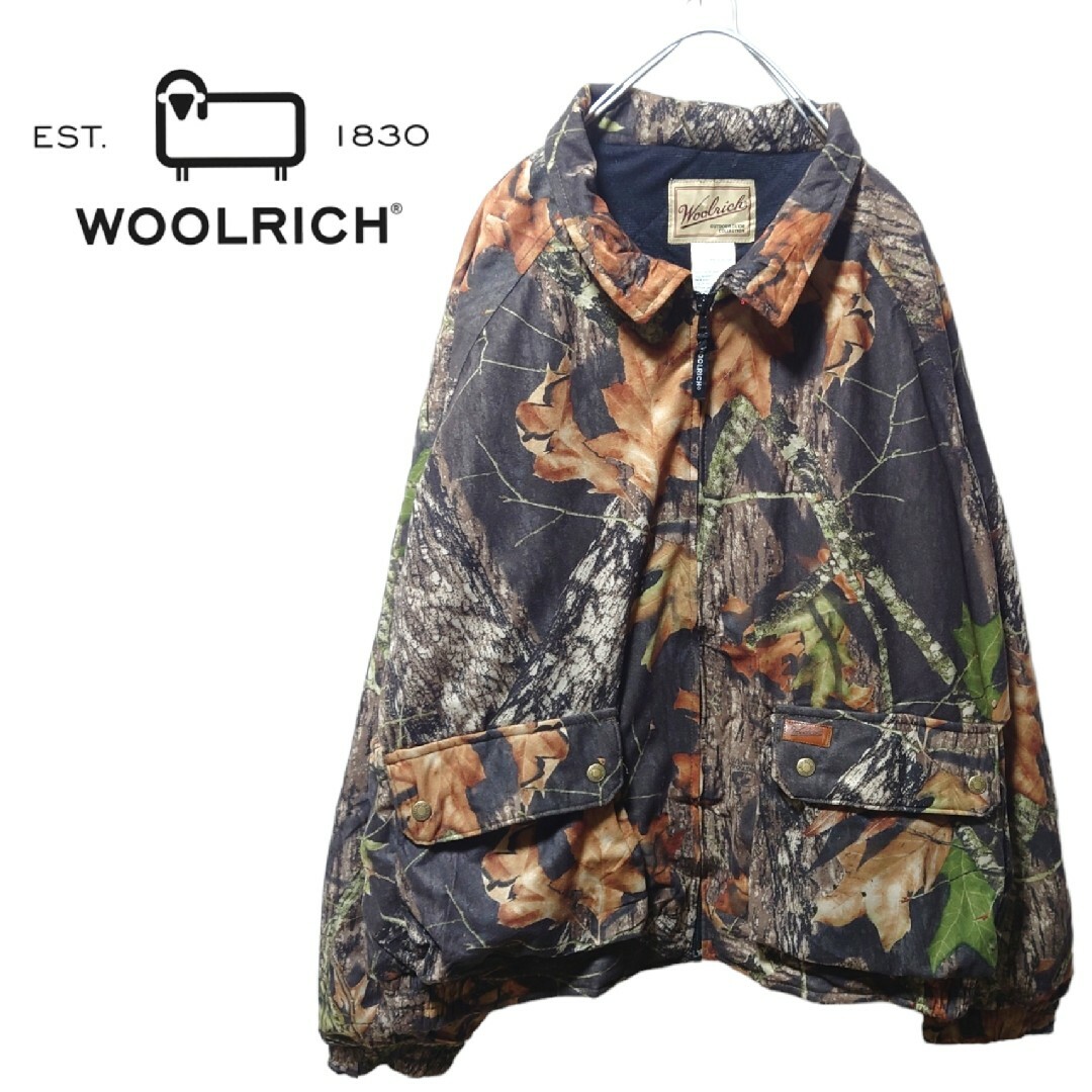 WOOLRICH】 90´s リアルツリーカモ 中綿入りブルゾン A-1669-