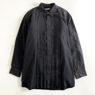 コムデギャルソン(COMME des GARCONS)の25a29 90s COMME des GARCONS HOMME コムデギャルソンオム 日本製 長袖シャツ ドレスシャツ ロングスリーブ HB-040290  ブラック コットン AD1999 MADE IN JAPAN VINTAGE(シャツ)