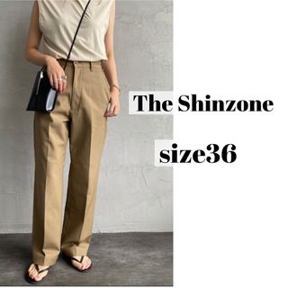 美品  THE SHINZONE ハイウェストチノパンツ    レディース 36