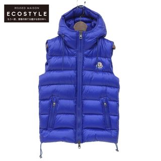 モンクレール(MONCLER)のモンクレール 美品 MONCLER モンクレール バルトロメ フーデッド ダウンベスト メンズ ブルー 0 国内正規(ベスト)