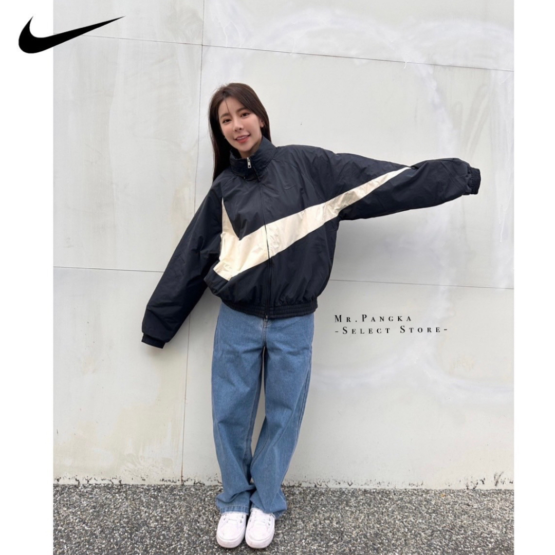 ナイロンジャケットNIKE ウーブン パッカブル big swoosh アノラック ナイキ