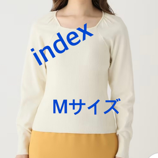 インデックス(INDEX)の3856 index ワールド オフホワイト M 新品未使用(ニット/セーター)