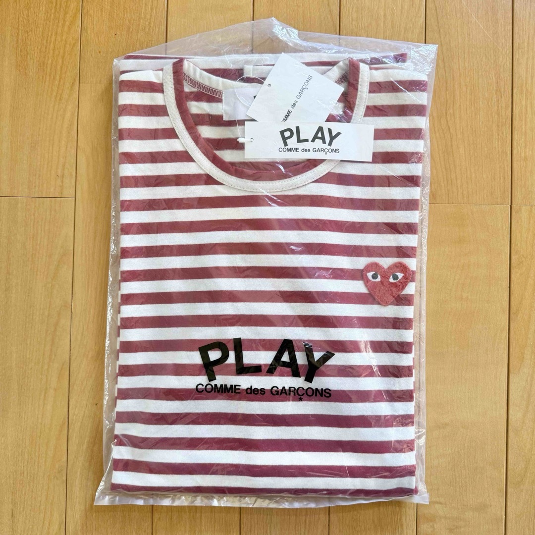 COMME des GARCONS(コムデギャルソン)のPLAY COMME des GARCONSプレイコムデギャルソンレッドボーダー メンズのトップス(Tシャツ/カットソー(七分/長袖))の商品写真