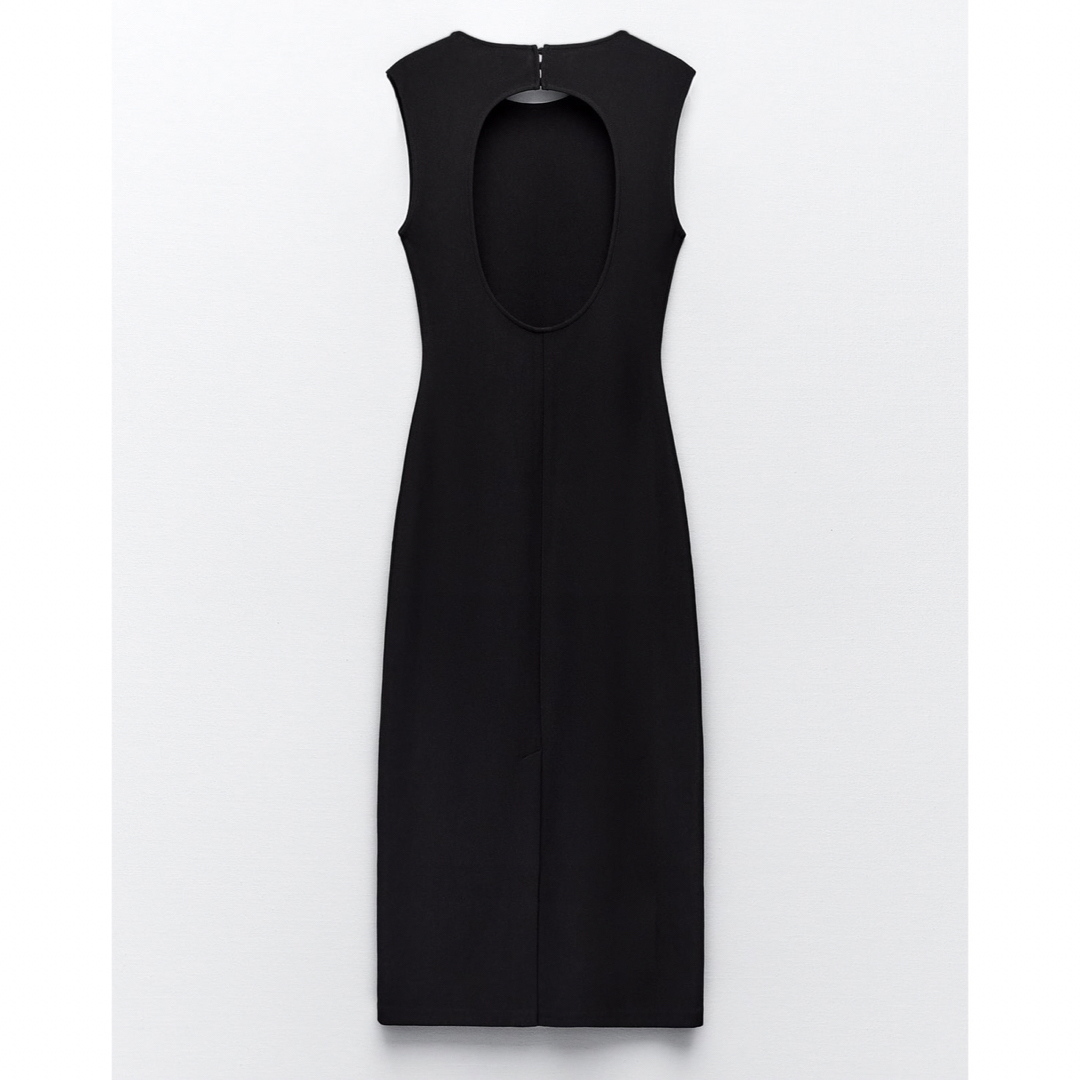 ZARA - フィットオープンバックワンピースの通販 by ぽんぽこ's