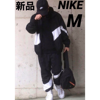 ナイキ(NIKE)のNIKE ビッグスウッシュ ウーブンセットアップ  Mサイズ 新品未使用(ナイロンジャケット)