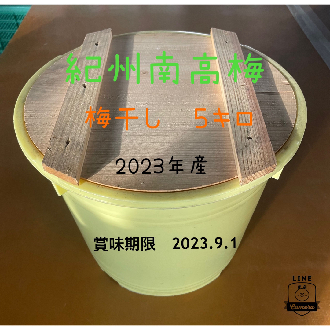 昔ながらのしょっぱい　紀州南高梅　梅干し　５キロ   無添加　 食品/飲料/酒の食品(野菜)の商品写真