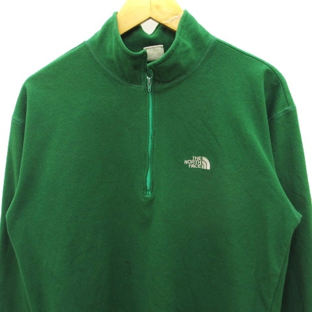 THE NORTH FACE(ザノースフェイス)のザノースフェイス パーカー ジップアップ フリース ワンポイント ロゴ 緑 M メンズのトップス(パーカー)の商品写真