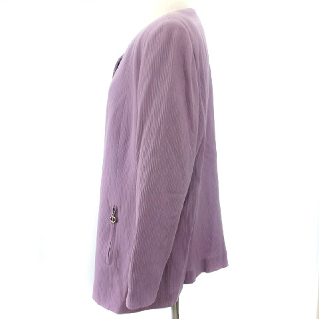 GIVENCHY(ジバンシィ)のジバンシィ ジャケット ノーカラー ヴィンテージ ウール 紫系 44 XL位 レディースのジャケット/アウター(その他)の商品写真