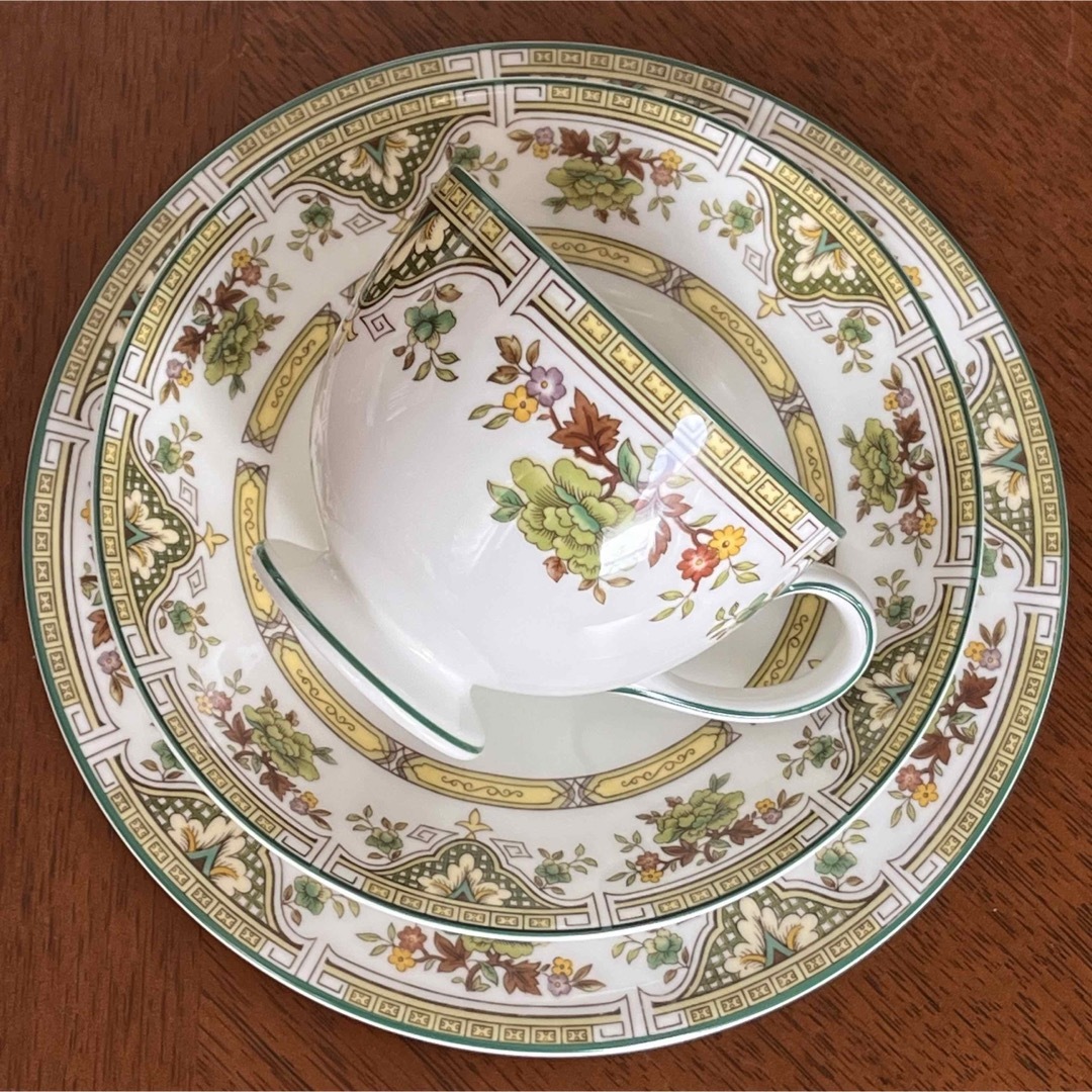 WEDGWOOD(ウェッジウッド)の【レア美品】ウェッジウッド★タマリスク★トリオ インテリア/住まい/日用品のキッチン/食器(食器)の商品写真