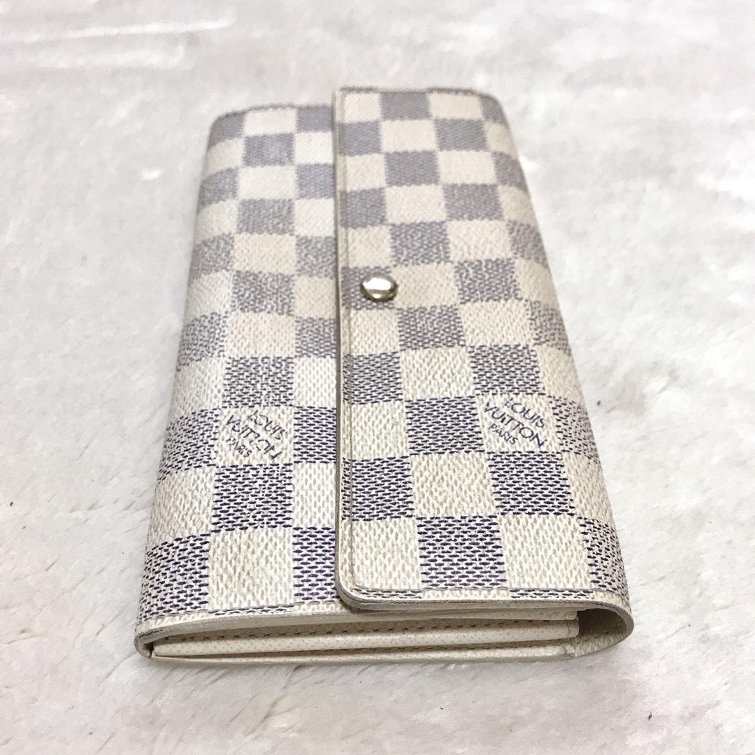 LOUIS VUITTON(ルイヴィトン)のLOUIS VUITTON ポルトフォイユサラ ダミエアズール 長財布 2つ折り レディースのファッション小物(財布)の商品写真