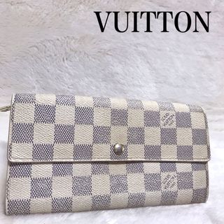 ルイヴィトン(LOUIS VUITTON)のLOUIS VUITTON ポルトフォイユサラ ダミエアズール 長財布 2つ折り(財布)