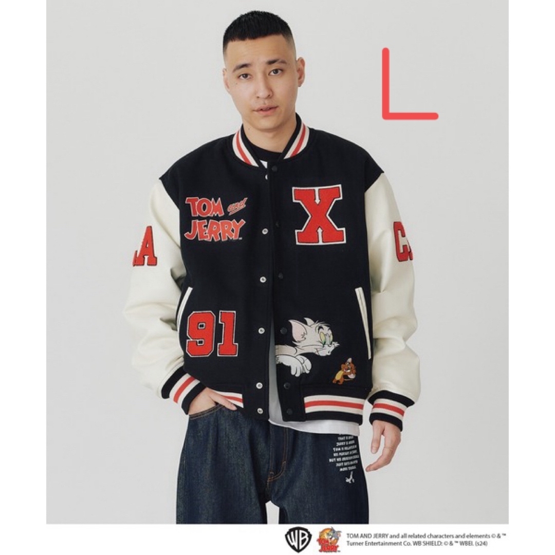 XLARGE(エクストララージ)のXLARGE x Tom and Jerry Versity Jacket "" メンズのジャケット/アウター(その他)の商品写真