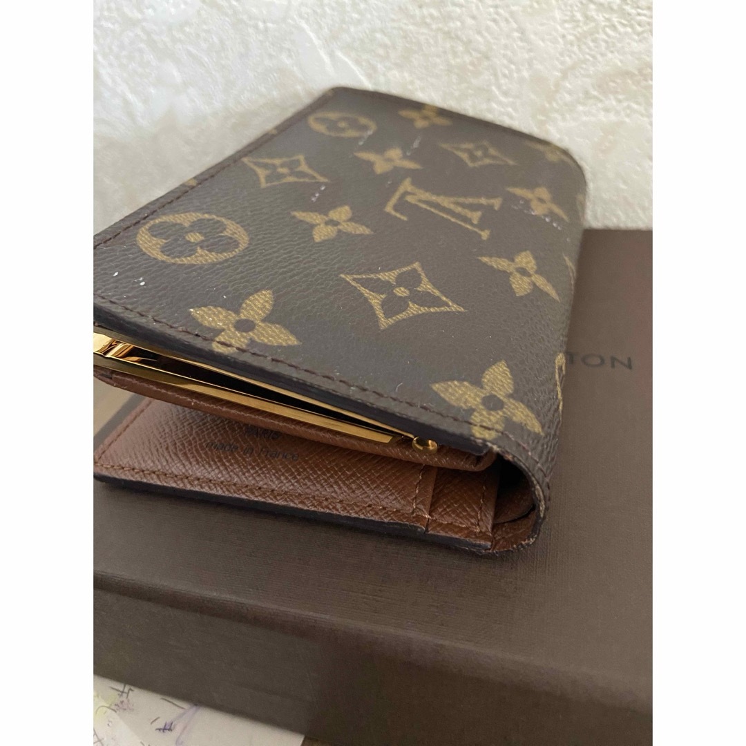 LOUIS VUITTON(ルイヴィトン)のルイヴィトンの二つ折りがま口財布　箱付き レディースのファッション小物(財布)の商品写真