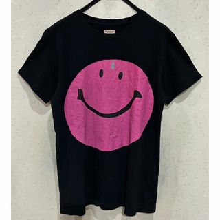 キャピタル(KAPITAL)の＊KAPITAL ピンク スマイリー にこちゃん プリント 半袖Tシャツ 2(Tシャツ/カットソー(半袖/袖なし))