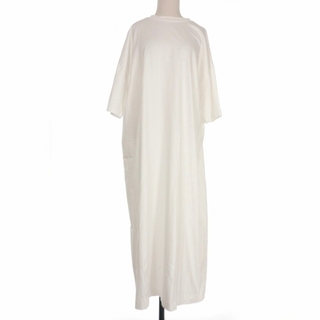 エイトン ATON オーバーサイズ ワンピース ドレス 半袖 2 ホワイト 白(その他)