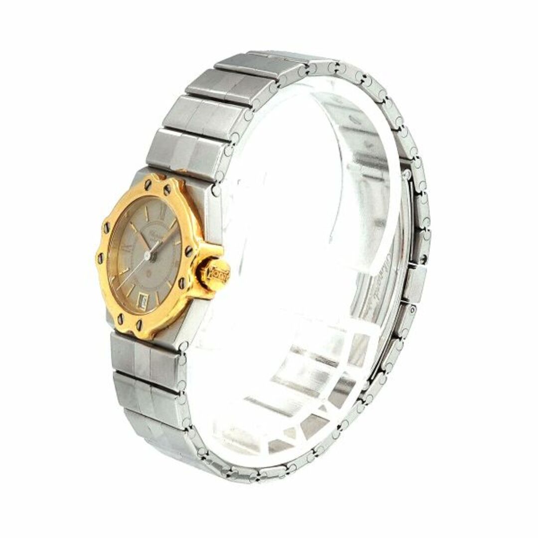 Chopard(ショパール)のショパール Chopard サンモリッツ コンビ 8024 レディース 腕時計 デイト グレー 文字盤 YG イエローゴールド クォーツ VLP 90219253 レディースのファッション小物(腕時計)の商品写真
