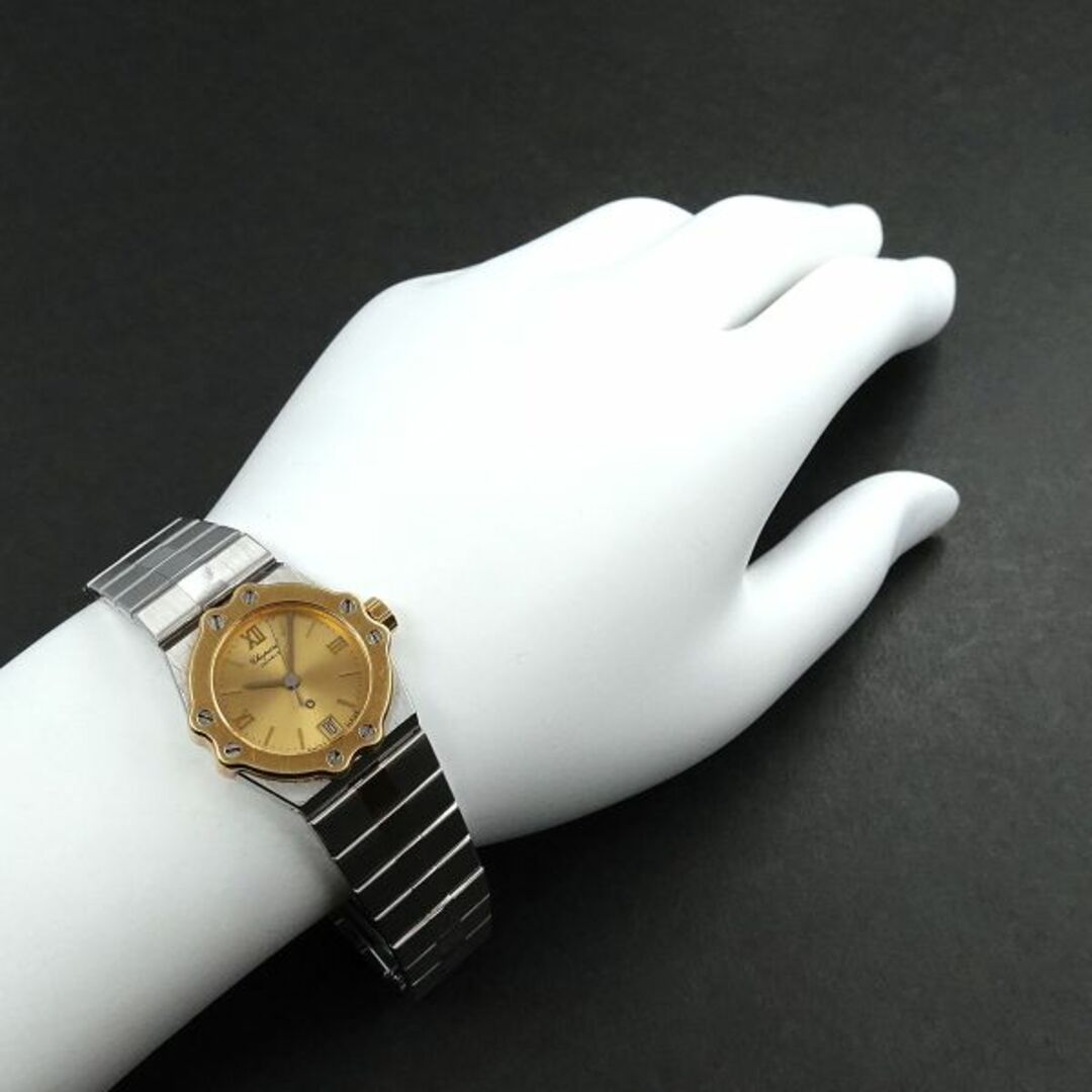 Chopard(ショパール)のショパール Chopard サンモリッツ コンビ 8024 レディース 腕時計 デイト ゴールド 文字盤 YG イエローゴールド クォーツ VLP 90219253 レディースのファッション小物(腕時計)の商品写真