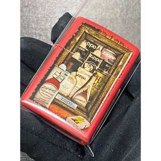 zippo レッド 歴代オイル缶 前面加工 希少モデル 2014年製(その他)