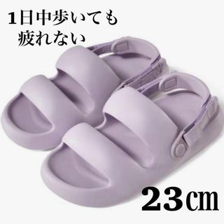 posee EVA 厚底　マシュマロサンダル　プレゼント　パープル　紫　23.0(サンダル)