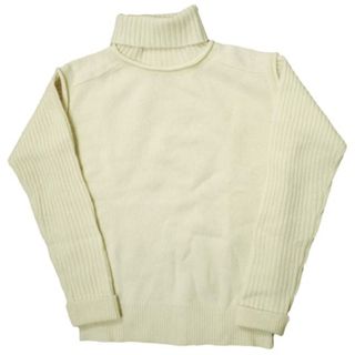 ビームスボーイ(BEAMS BOY)のBEAMS BOY ビームスボーイ 5ゲージ エリ袖 リブ切替 タートルネックニット 13-15-0185-138 ONE SIZE IVORY セーター プルオーバー トップス【中古】【BEAMS BOY】(ニット/セーター)