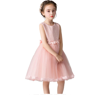 ベベ(BeBe)の子供　ピンク色ドレス　膝丈　140cm(ドレス/フォーマル)