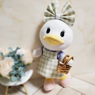 ディズニーぬいもーずコスチューム◎モスグリーンのエプロンワンピースset♡(キャラクターグッズ)