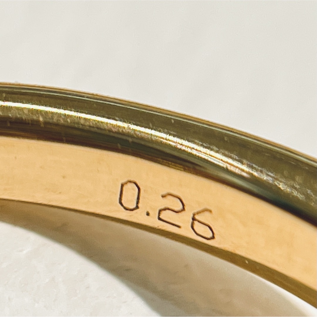 揺れ揺れ　ダイヤ　k18  リング　ピンクゴールド レディースのアクセサリー(リング(指輪))の商品写真
