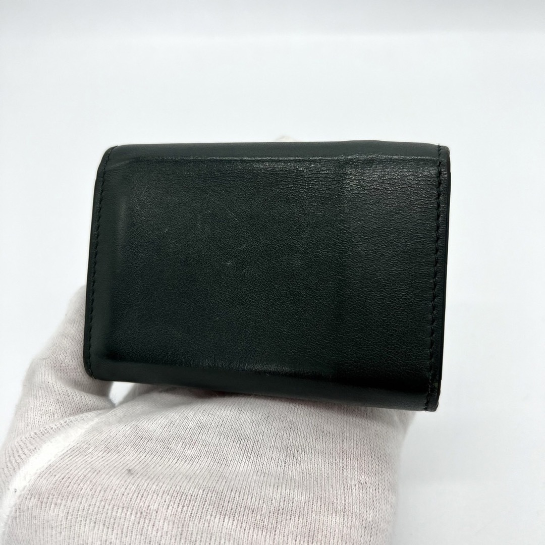 Saint Laurent(サンローラン)のサンローラン　パリ　YSL  レザー　コンパクト　折り財布　グリーン レディースのファッション小物(財布)の商品写真