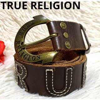 トゥルーレリジョン(True Religion)の【美品/希少】TRUE RELIGION ベルト ロゴパッチ vintage(ベルト)