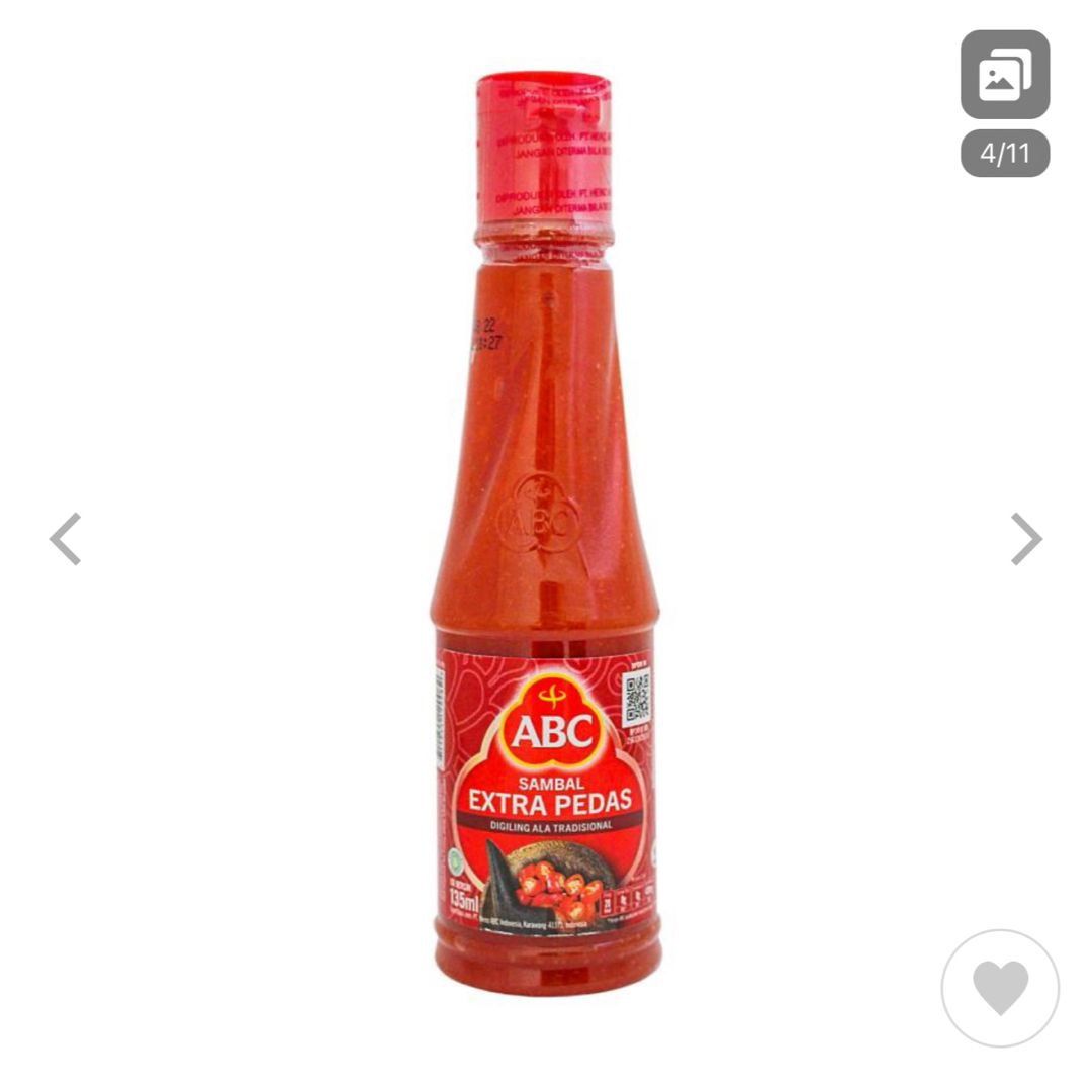 インドネシア　ABC エービーシー　SAMBAL サンバル　135ml  食品/飲料/酒の食品(調味料)の商品写真