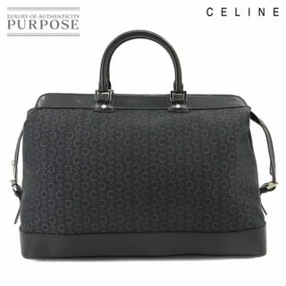 セリーヌ(celine)のセリーヌ CELINE Cマカダム ボストン バッグ キャンバス レザー ブラック シルバー 金具 ヴィンテージ VLP 90221117(ハンドバッグ)