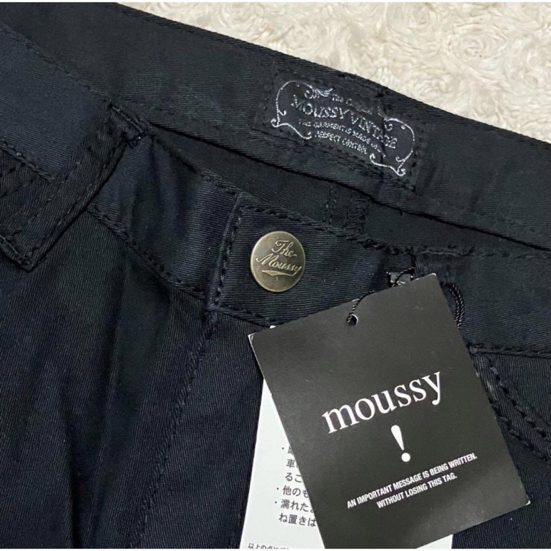 moussy(マウジー)の新品タグ付 moussy マウジー ブラック スキニー サイズ1 レディースのパンツ(スキニーパンツ)の商品写真