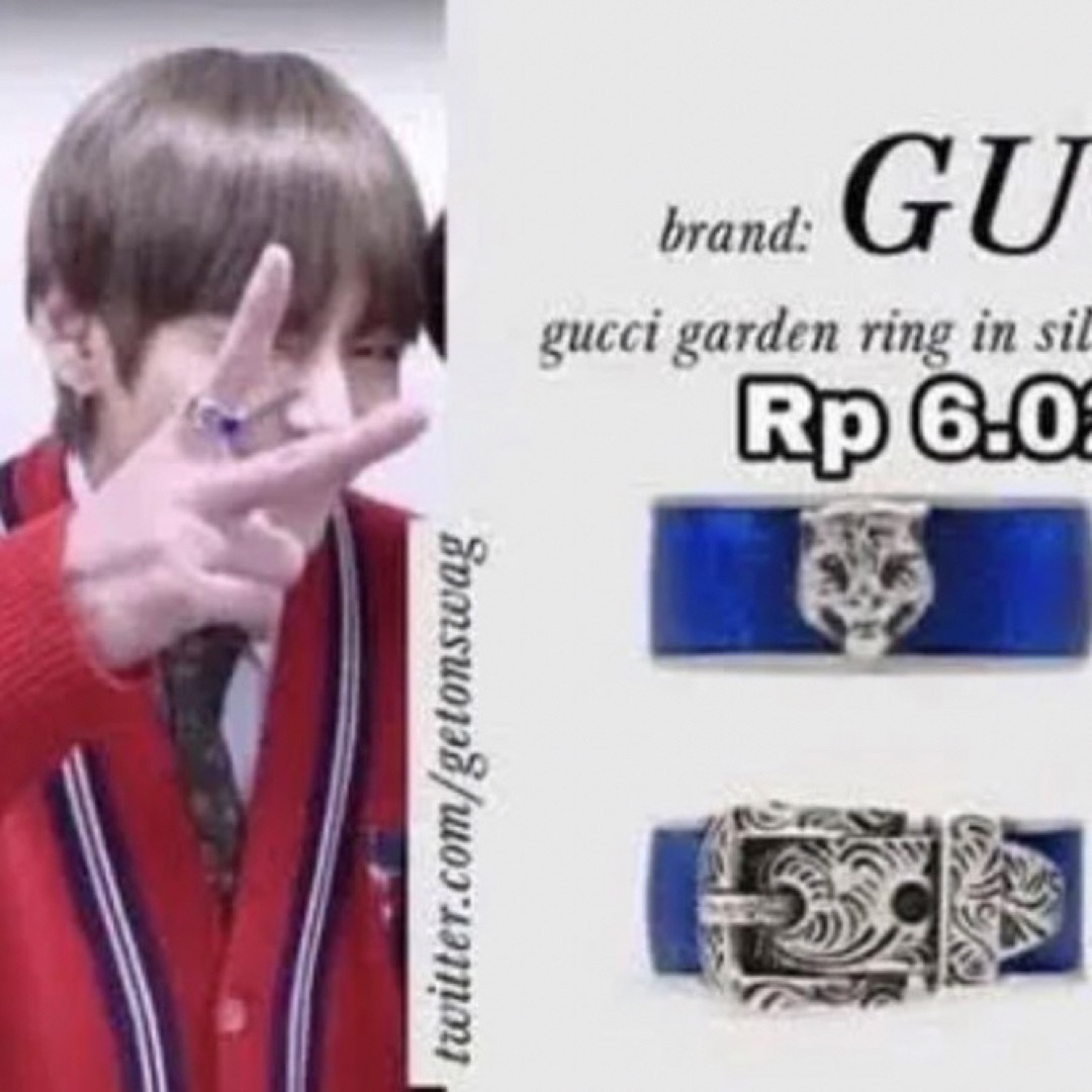 Gucci(グッチ)のGUCCI グッチ パンサー トラ タイガー シルバー リング メンズのアクセサリー(リング(指輪))の商品写真