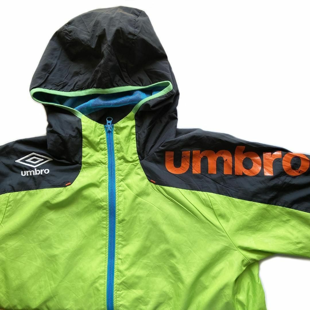 UMBRO(アンブロ)のアンブロ UMBRO ナイロンパーカージャケット 古着 S (M相当) グリーン メンズのジャケット/アウター(ナイロンジャケット)の商品写真