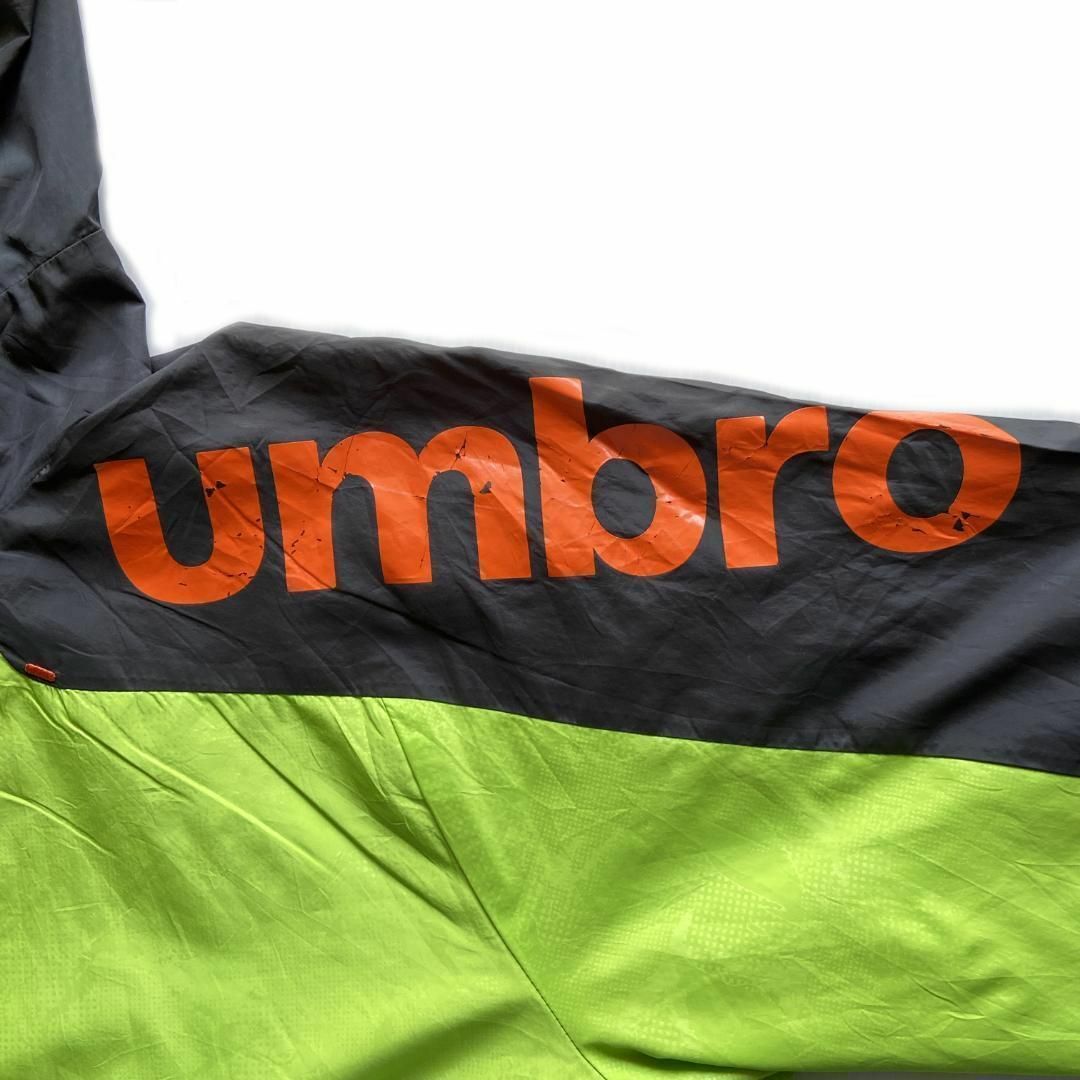 UMBRO(アンブロ)のアンブロ UMBRO ナイロンパーカージャケット 古着 S (M相当) グリーン メンズのジャケット/アウター(ナイロンジャケット)の商品写真