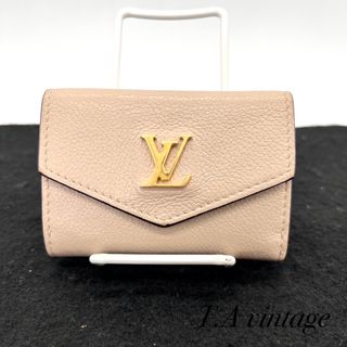 ルイヴィトン(LOUIS VUITTON)の美品！ヴィトン　ポルトフォイユ　ロックミニ　折り財布　グレージュ　M69340(財布)