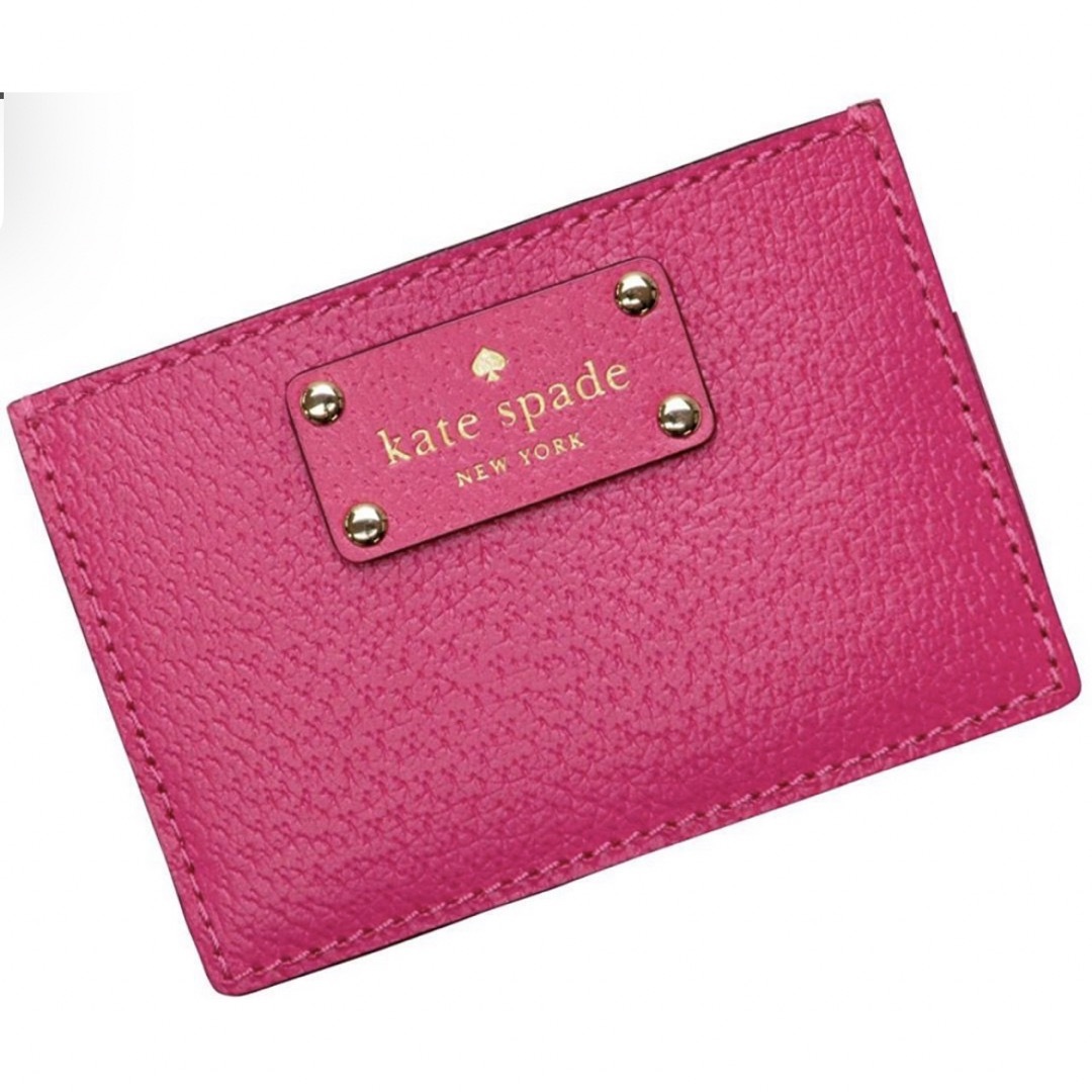 kate spade new york(ケイトスペードニューヨーク)の【新品】ケイトスペード KATE SPADE 名刺入れ ピンク カードケース レディースのファッション小物(名刺入れ/定期入れ)の商品写真