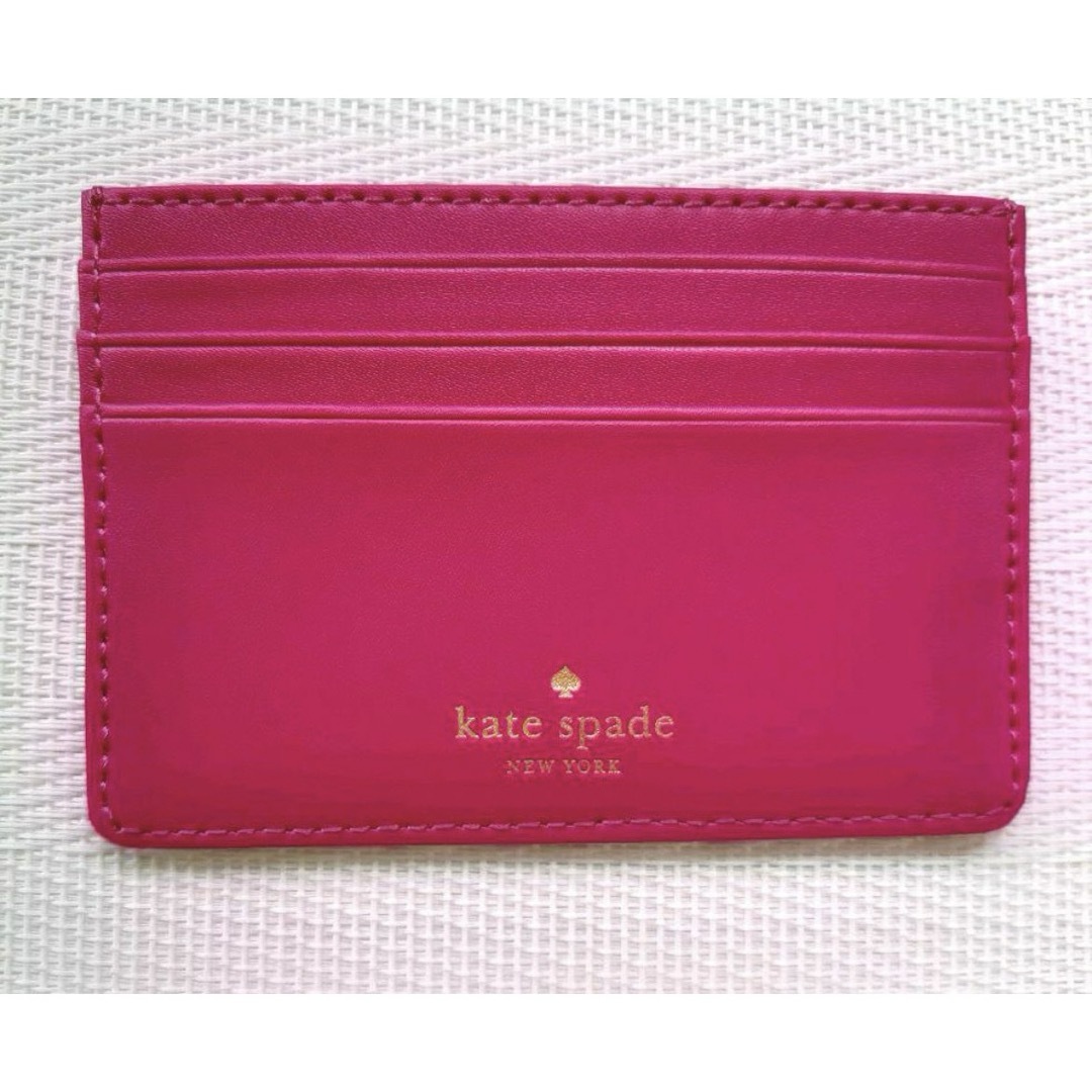 kate spade new york(ケイトスペードニューヨーク)の【新品】ケイトスペード KATE SPADE 名刺入れ ピンク カードケース レディースのファッション小物(名刺入れ/定期入れ)の商品写真