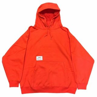 ダブルタップス(W)taps)の2024 WTAPS × Champion Academy Hooded Orange オレンジ M : P166(パーカー)