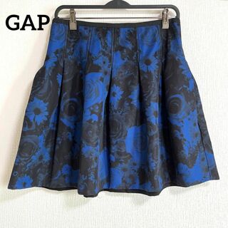 ギャップ(GAP)のGAP ギャップ　スカート　花柄　青　ブルー　6(ミニスカート)