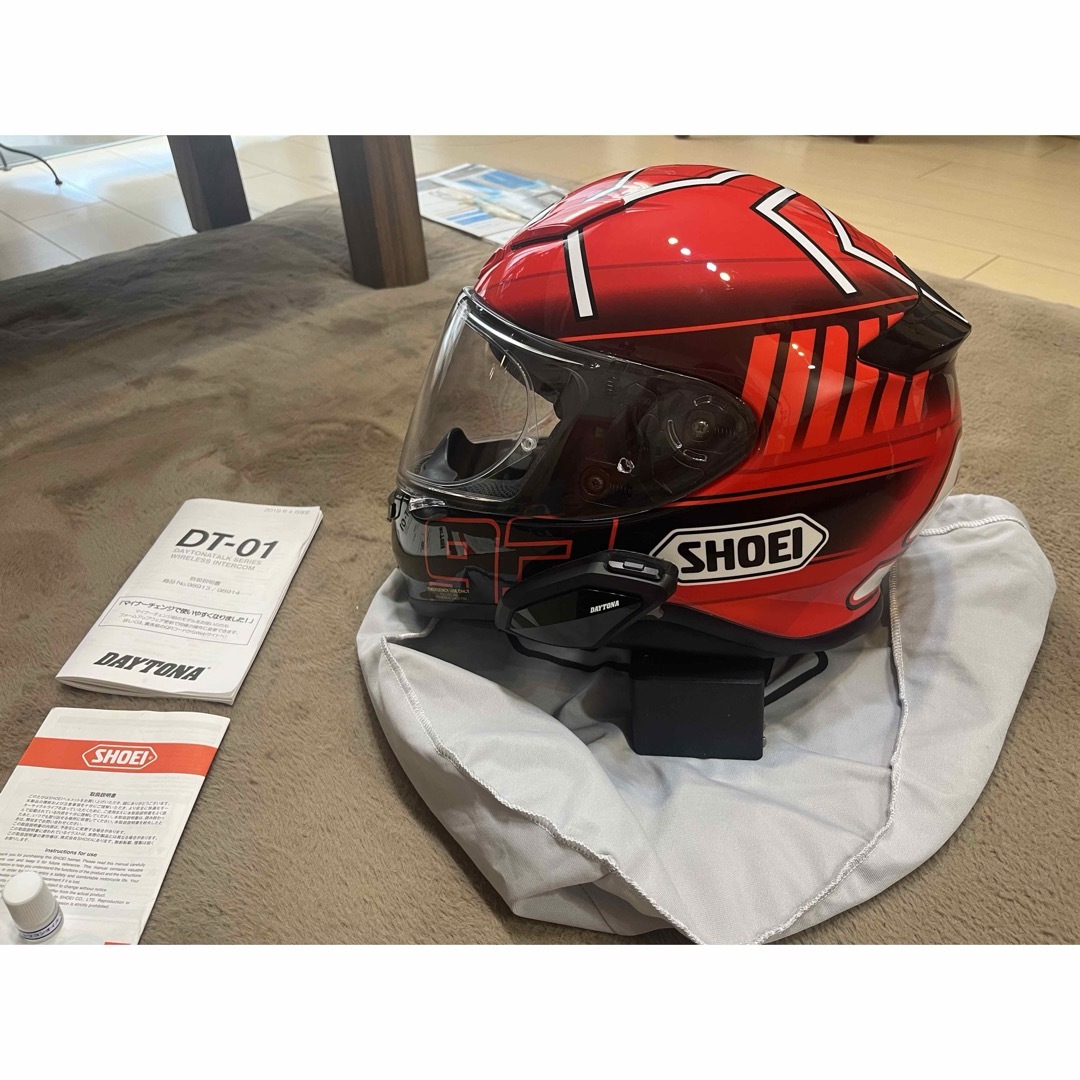 美品SHOEI Z7 マルケス パワーアップLサイズ新品内装セット元箱付