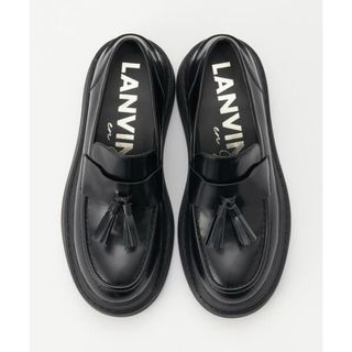 LANVIN en Bleu - 美品◇ランバンオンブルー フリルニットワンピース ...