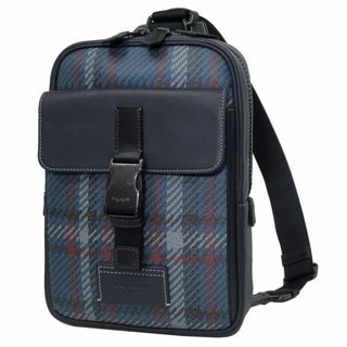 コーチ(COACH)の【新品】コーチ バッグ ショルダーバッグ CH104 QBNI9(ミッドナイト ネイビー マルチ) COACH レザー トラック パック・プラッド プリント PVC ボディバッグ アウトレット メンズ(ショルダーバッグ)