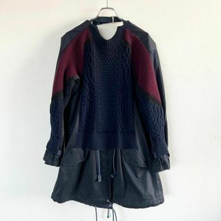 ワンピース新品タグ付き sacai  ボーダー ワンピース